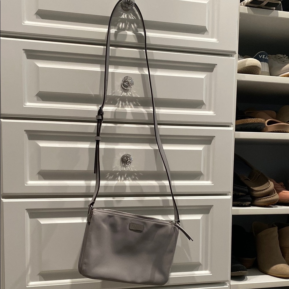 Kate Spade Gray Crossbody Bag with Adjustable Strap